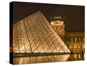 The Louvre at Twilight, Paris, France-Jim Zuckerman-Stretched Canvas
