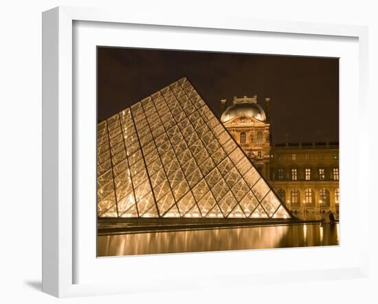 The Louvre at Twilight, Paris, France-Jim Zuckerman-Framed Photographic Print