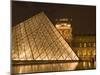 The Louvre at Twilight, Paris, France-Jim Zuckerman-Mounted Photographic Print