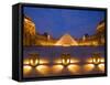 The Louvre at Twilight, Paris, France-Jim Zuckerman-Framed Stretched Canvas