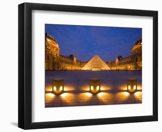 The Louvre at Twilight, Paris, France-Jim Zuckerman-Framed Photographic Print