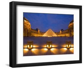 The Louvre at Twilight, Paris, France-Jim Zuckerman-Framed Photographic Print