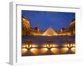 The Louvre at Twilight, Paris, France-Jim Zuckerman-Framed Photographic Print