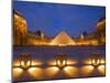 The Louvre at Twilight, Paris, France-Jim Zuckerman-Mounted Photographic Print