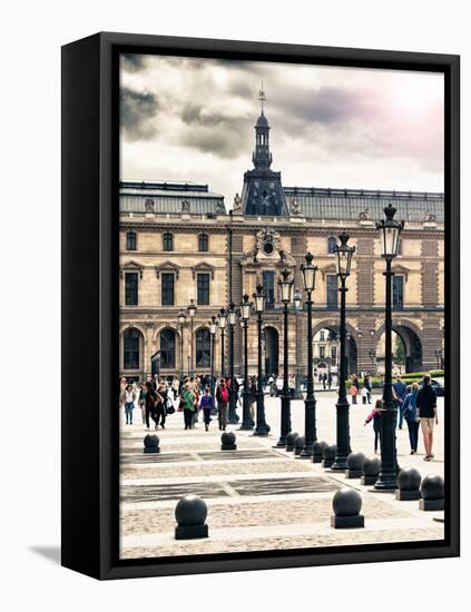 The Louvre Museum, Paris, France-Philippe Hugonnard-Framed Stretched Canvas