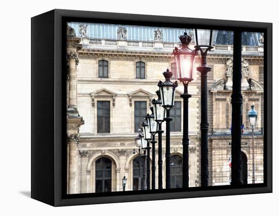 The Louvre Museum, Paris, France-Philippe Hugonnard-Framed Stretched Canvas