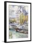 The Louvre On Port Royal-Childe Hassam-Framed Art Print