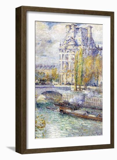 The Louvre On Port Royal-Childe Hassam-Framed Art Print