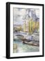 The Louvre On Port Royal-Childe Hassam-Framed Art Print