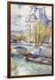 The Louvre on Port Royal-Childe Hassam-Framed Art Print