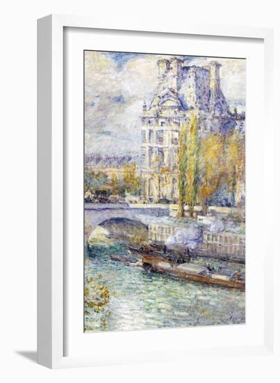 The Louvre on Port Royal-Childe Hassam-Framed Art Print