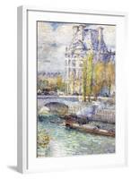 The Louvre on Port Royal-Childe Hassam-Framed Art Print