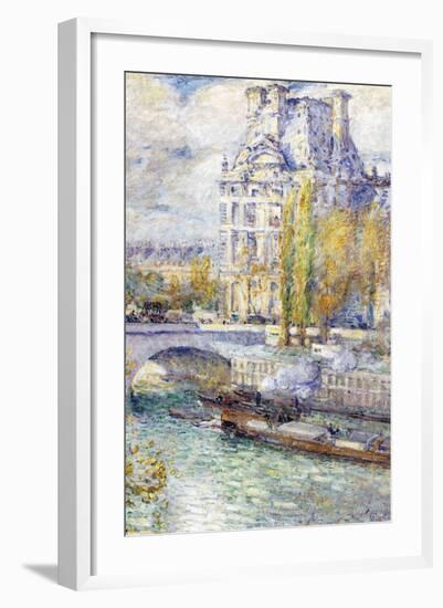 The Louvre on Port Royal-Childe Hassam-Framed Art Print