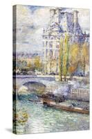 The Louvre on Port Royal-Childe Hassam-Stretched Canvas