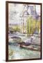 The Louvre On Port Royal-Childe Hassam-Framed Art Print