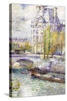 The Louvre On Port Royal-Childe Hassam-Stretched Canvas