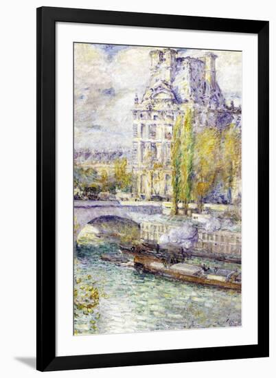 The Louvre On Port Royal-Childe Hassam-Framed Art Print