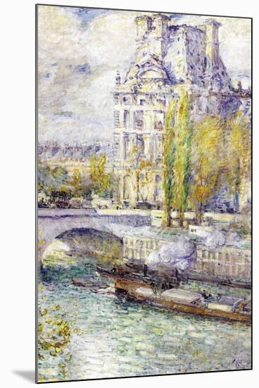 The Louvre On Port Royal-Childe Hassam-Mounted Art Print