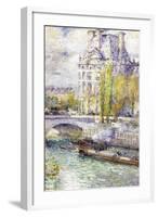 The Louvre On Port Royal-Childe Hassam-Framed Art Print