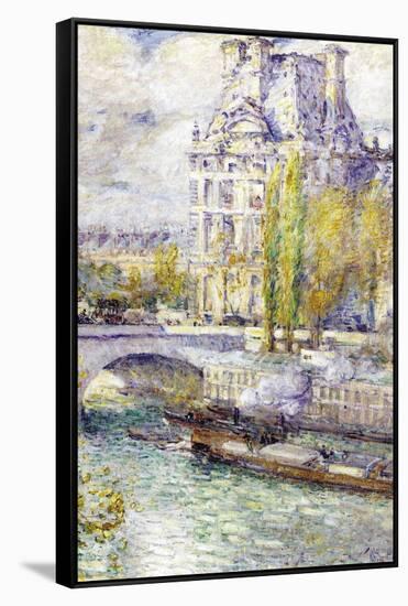 The Louvre On Port Royal-Childe Hassam-Framed Stretched Canvas