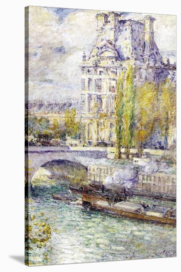 The Louvre On Port Royal-Childe Hassam-Stretched Canvas