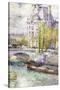 The Louvre On Port Royal-Childe Hassam-Stretched Canvas