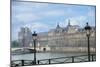 The Louvre Palace And Seine River-Cora Niele-Mounted Premium Giclee Print