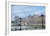 The Louvre Palace And Seine River-Cora Niele-Framed Giclee Print