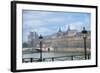 The Louvre Palace And Seine River-Cora Niele-Framed Giclee Print