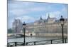 The Louvre Palace And Seine River-Cora Niele-Mounted Giclee Print