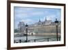 The Louvre Palace And Seine River-Cora Niele-Framed Giclee Print