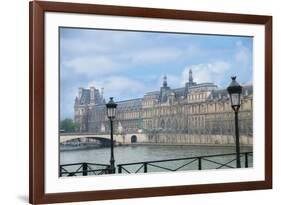 The Louvre Palace And Seine River-Cora Niele-Framed Giclee Print