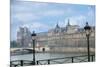 The Louvre Palace And Seine River-Cora Niele-Mounted Giclee Print