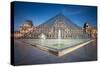 The Louvre Pyramid-gornostaj-Stretched Canvas