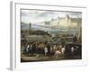 The Louvre Seen from the Pont-Neuf, 1666, Detail-Hendrik Goltzius-Framed Giclee Print