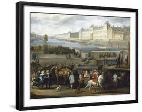 The Louvre Seen from the Pont-Neuf, 1666, Detail-Hendrik Goltzius-Framed Giclee Print