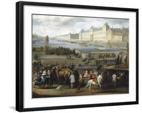 The Louvre Seen from the Pont-Neuf, 1666, Detail-Hendrik Goltzius-Framed Giclee Print