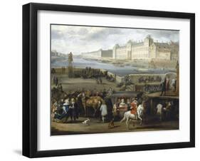 The Louvre Seen from the Pont-Neuf, 1666, Detail-Hendrik Goltzius-Framed Giclee Print