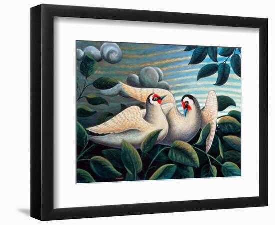 The Love Birds-Jerzy Marek-Framed Premium Giclee Print