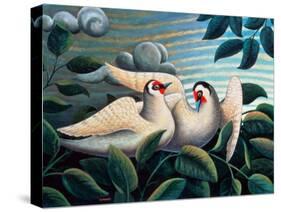 The Love Birds-Jerzy Marek-Stretched Canvas