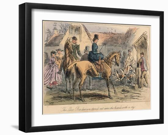 The Love Box Door Was Opened, Out Came the Hounds with a Cry, 1865-Robert Smith Surtees-Framed Giclee Print