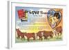 The Love Brand, Ad for Western Pulp Fiction-null-Framed Art Print