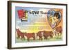 The Love Brand, Ad for Western Pulp Fiction-null-Framed Art Print