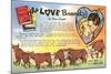 The Love Brand, Ad for Western Pulp Fiction-null-Mounted Art Print