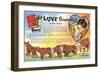 The Love Brand, Ad for Western Pulp Fiction-null-Framed Art Print