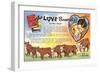 The Love Brand, Ad for Western Pulp Fiction-null-Framed Art Print