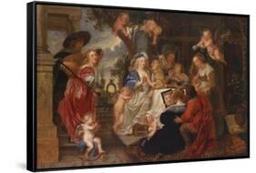 The Love Garden-Peter Paul Rubens-Framed Stretched Canvas