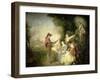 The Love Lesson-Jean Antoine Watteau-Framed Giclee Print