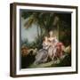 The Love Letter, 1750 (Oil on Canvas)-Francois Boucher-Framed Giclee Print