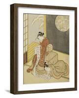 The Love Letter, 1765-Suzuki Harunobu-Framed Giclee Print